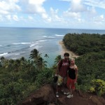 Jenna and Sean in Kauai, Hawaii on their honeymoon